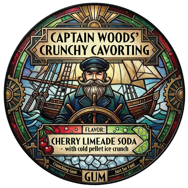 Captain Woods' Crunchy Cavorting Gum